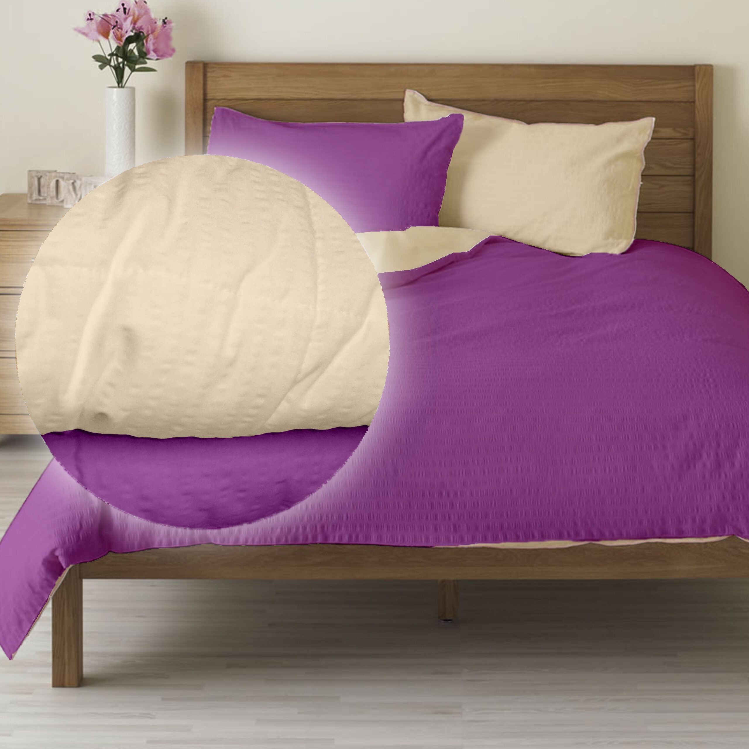 Lenjerie pat Crepe Iris Orchid & Vanilla