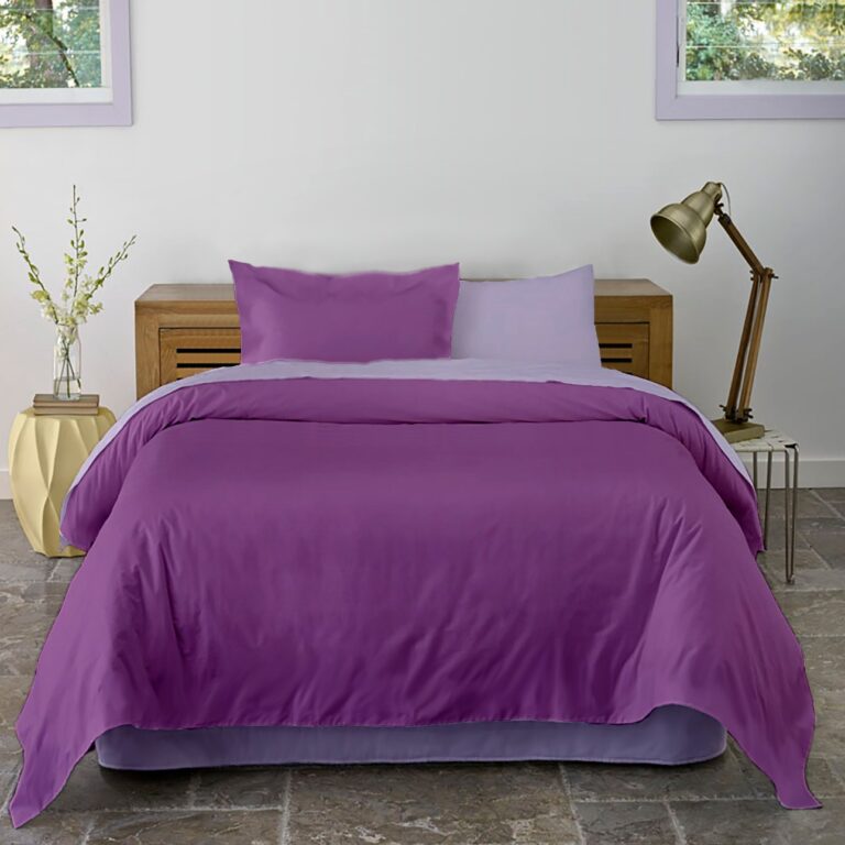 Lenjerie pat Renforce Iris Orchid & Lila