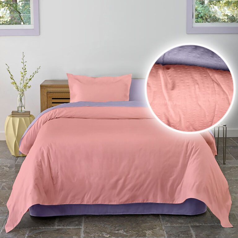 Lenjerie pat Crepe uni Lila & Crab