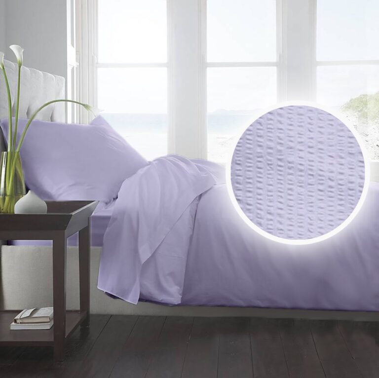 Lenjerie pat Crepe uni Lila