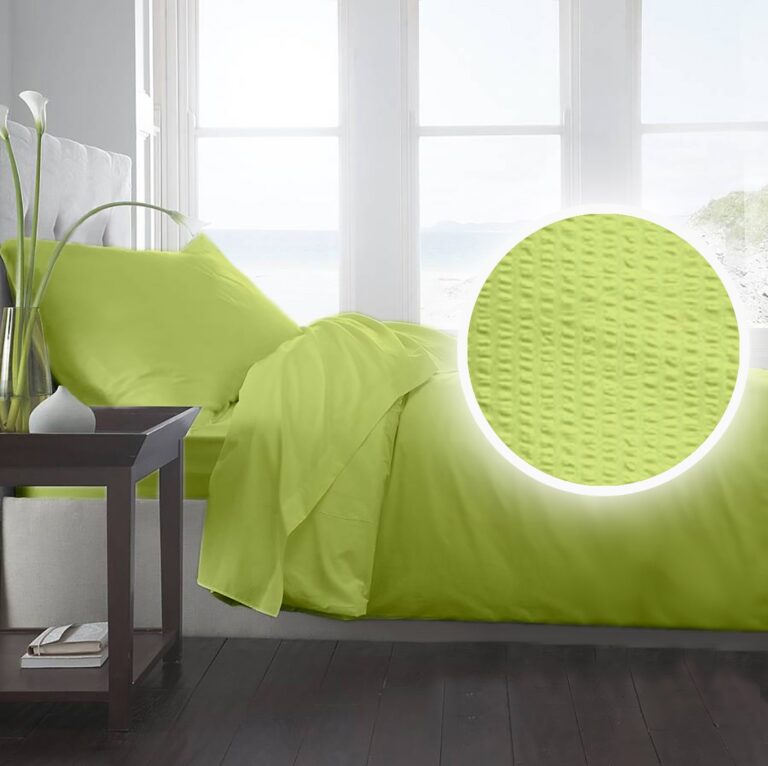 Lenjerie pat Crepe uni Lime