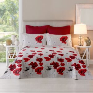 Lenjerie pat Renforce desen Poppy Field+Cilli Peper