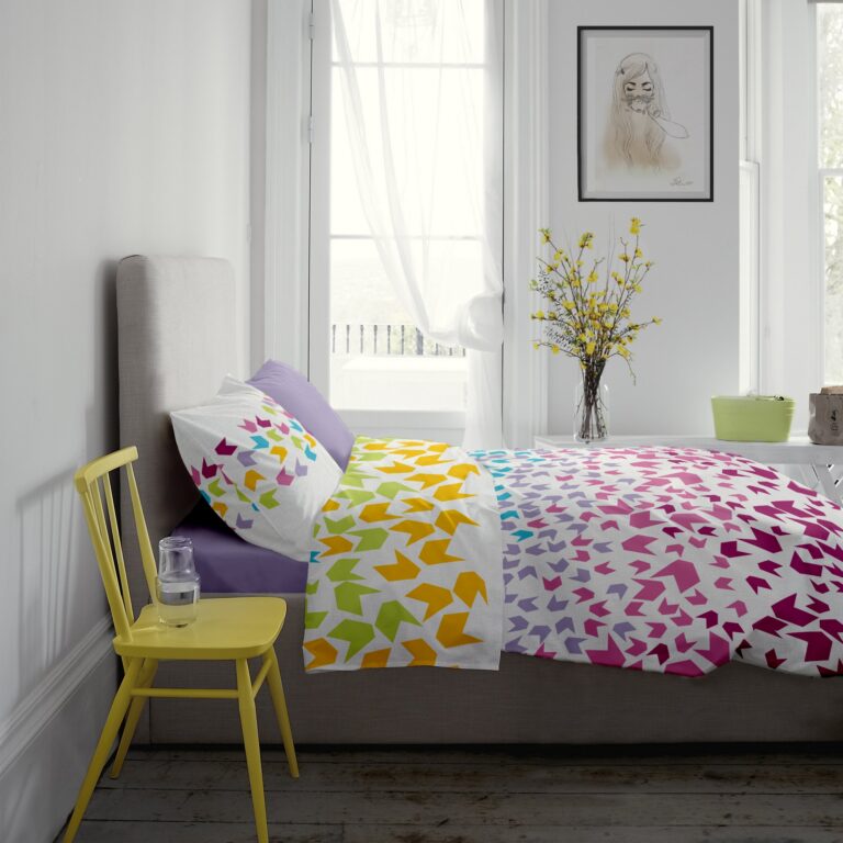 Lenjerie pat Renforce desen Loving Matisse v.1-Lila