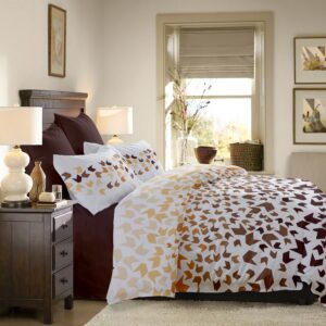 Lenjerie pat Renforce model Loving Matisse v.2+Moka