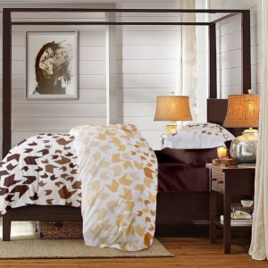 Lenjerie pat Renforce model Loving Matisse v.2+Moka