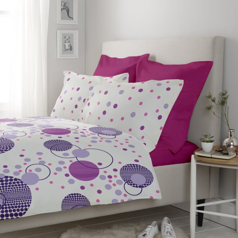 Lenjerie pat Renforce model Kinetics v.1+Fuchsia Red