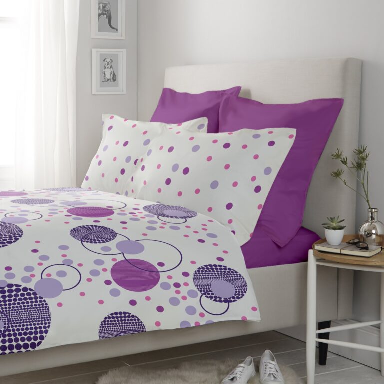 Lenjerie pat Renforce model Kinetics v.1+Iris Orchid