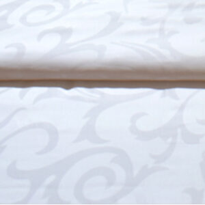 Lenjerie pat Satin Jaquard Paris Alb