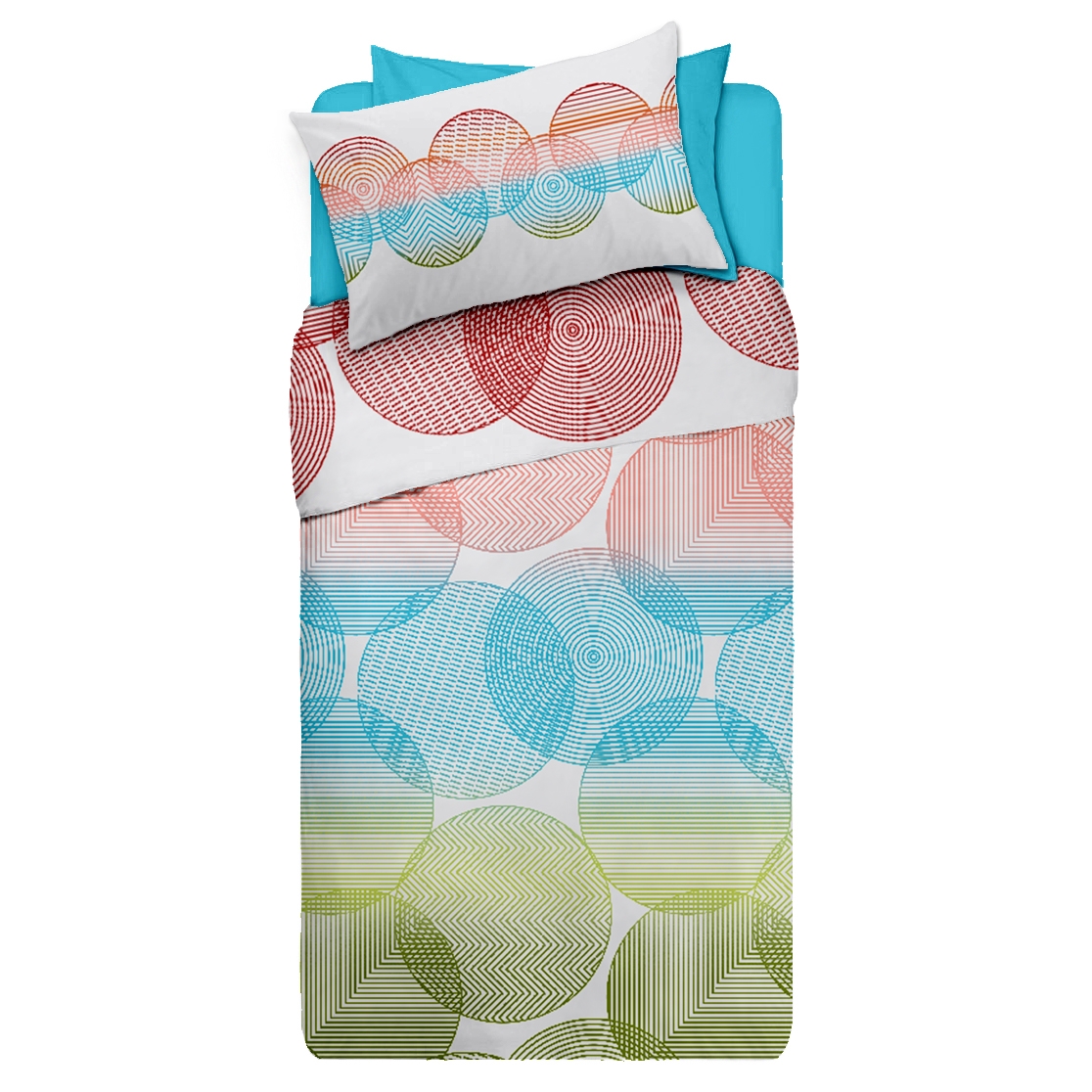 Lenjerie pat Renforce desen NIRVANA V1+unicolor Lenjerie pat Renforce desen NIRVANA V1+unicolor