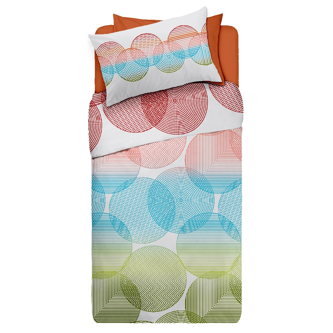 Lenjerie pat Renforce desen NIRVANA V1+unicolor Lenjerie pat Renforce desen NIRVANA V1+unicolor