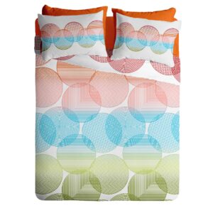 Lenjerie pat Renforce desen NIRVANA V1+unicolor