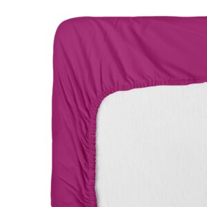 Cearceaf pat cu elastic Renforce Fuchsia Red