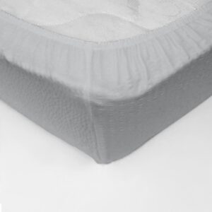 Cearceaf pat cu elastic Crepe Grey