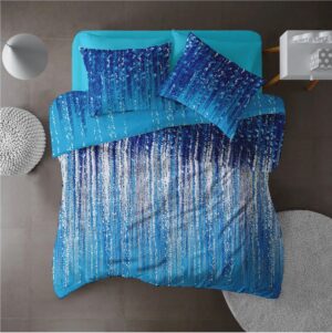 Lenjerie pat Renforce 100% bumbac, desen STARDUST V3, cod RIU