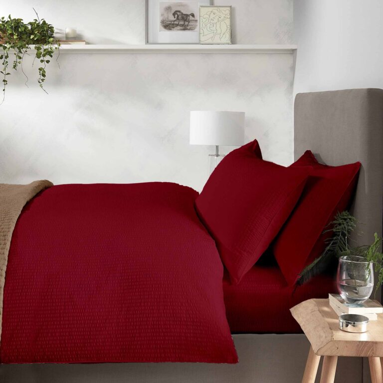 Lenjerie pat Crepe uni Chilli Peper