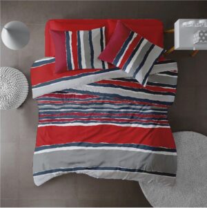 Lenjerie pat Renforce 100% bumbac, desen VIBE V2