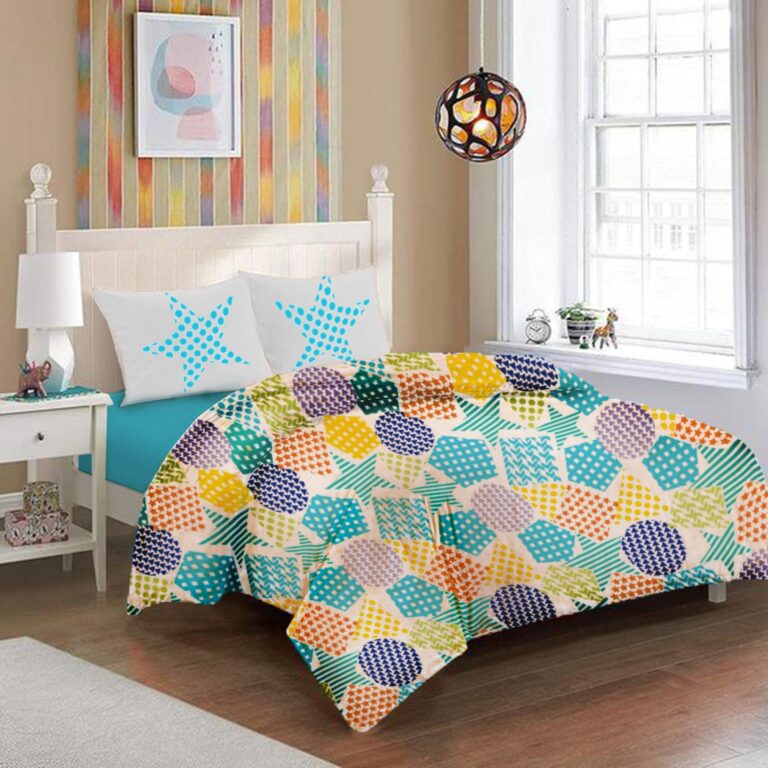 Lenjerie pat Renforce 100% bumbac, desen PLAYGROUND V2